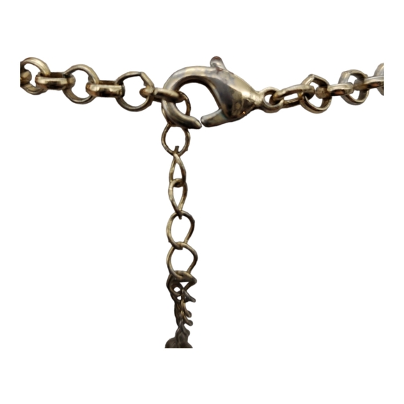 Statement Necklace in Coral/Autumn Brown OS Goldtone Hardware - Picture 9 of 9